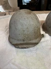 Vintage WWII Metal Military M1 Helmet WW2 U.S. Military Front Seam 1941-1944