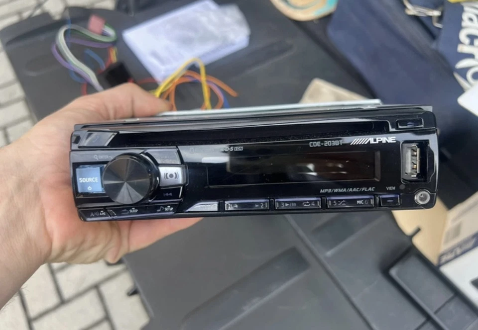 ALPINE CDE-203BT  Telecomando CD Player Radio BLUETOOTH AUX USB Media Player - Immagine 2 di 4