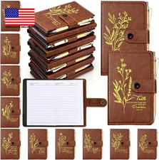 100 Pcs Christmas Christian Gift Bulk Leather Prayer Journal Religious Notebook 