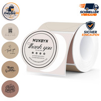 Thermo-Etiketten 50Mmx50Mm Runde Aufkleber 2 Zoll FüR Kerzen Backen 150 StüCk