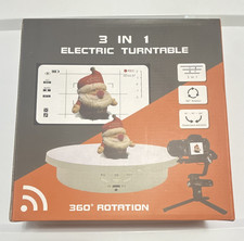 3 in 1 Electric Rotating Display Stand 360 Turntable Photography New USB