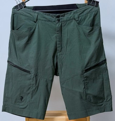 Peak Performance L Outdoor Technical Stretch Hiking Shorts Green