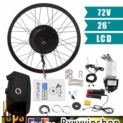 26 inch Rear Wheel 72V 2000W Electric Bicycle Motor E-Bike Hub Conversion Kit