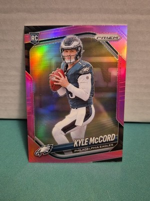2025 Prizm Kyle McCord Pink Prizm #377 Rookie RC Eagles