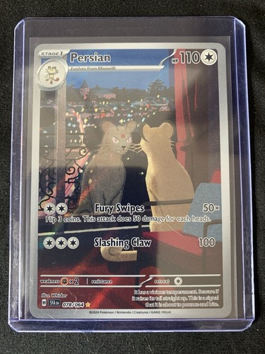 Pokemon TCG Shrouded Fable Persian Illustration Rare Holo Card 78/64