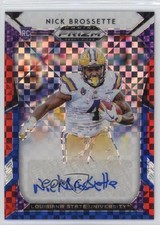 2019 Panini Prizm Draft Picks Red White & Blue /99 Nick Brossette #275 Auto 06oc