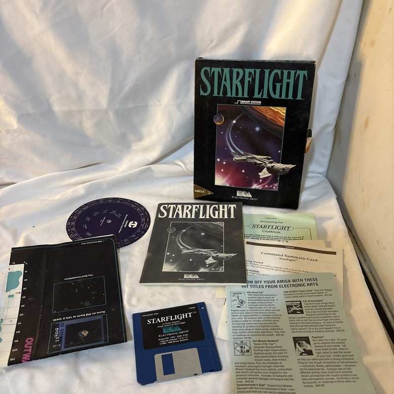 Starflight Binary Amiga Commodore Electronic Arts Game Big Box