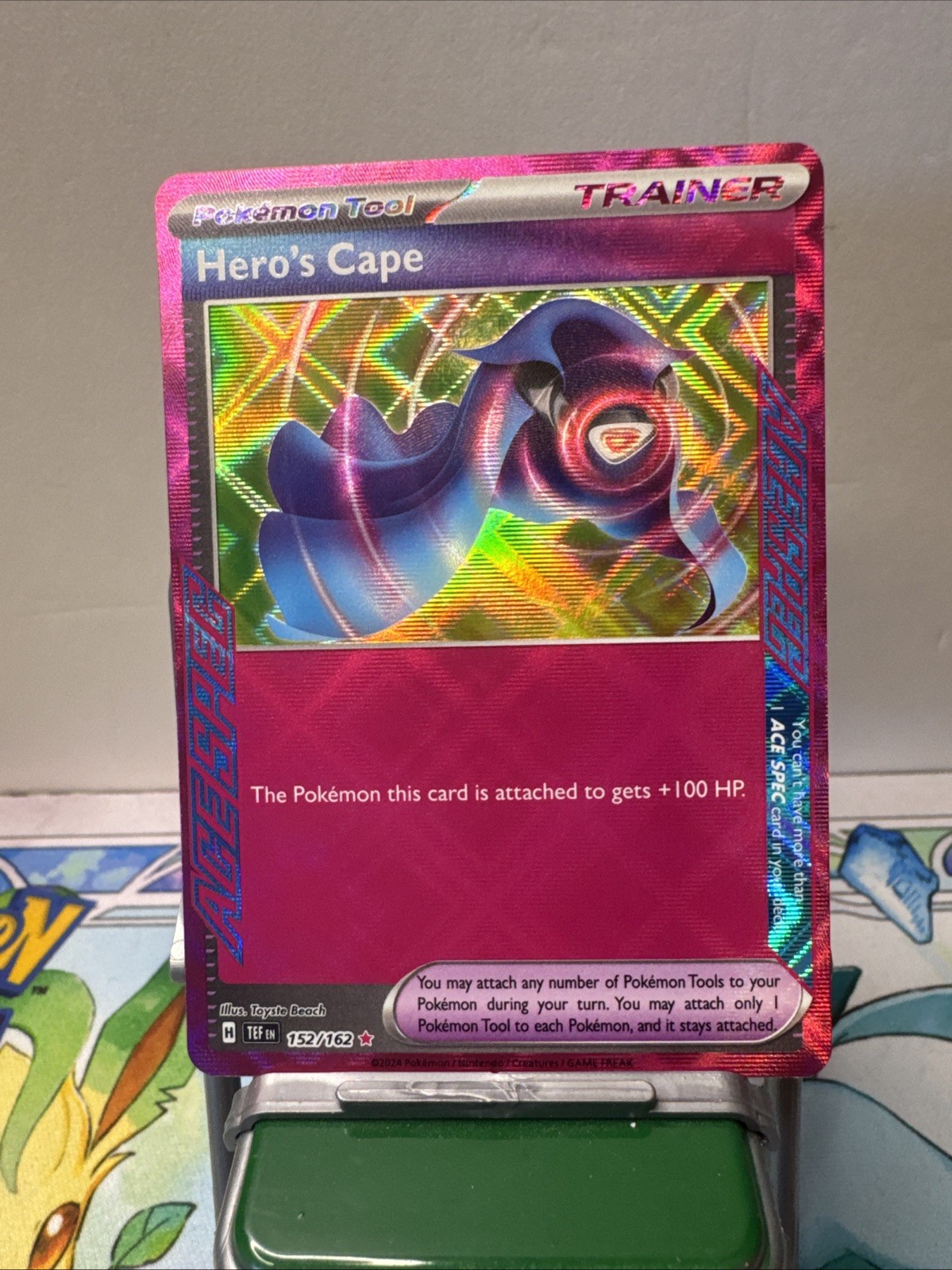 Hero's Cape 152/162 Pokemon TCG SV05: Temporal Forces NM