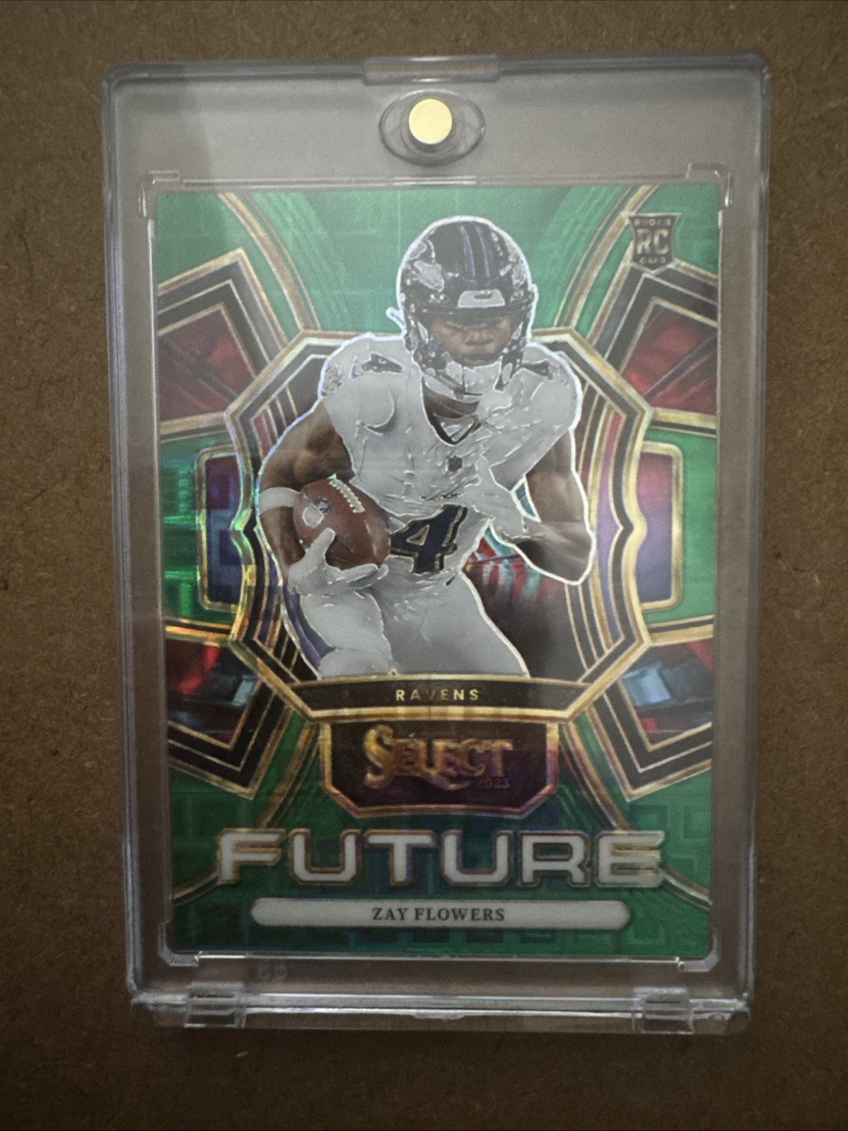 2023 Panini Select Select Future Zay Flowers #FUT-ZFL Green Prizm 5/5 (RC)