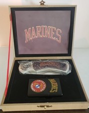 United States Marines USMC Collectors Gift Set Knife Lighter Boxed Case NEW