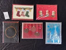 5 PAPYRUS Seasonal Greeting Card Lot Christmas Holiday Assorted USPS xmas NEW