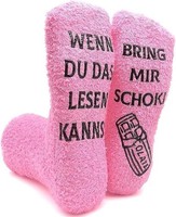 Izoel Witzige Socken Mit Geschenkbox Mama Schwester Freundin Spruch Wenn Du Das