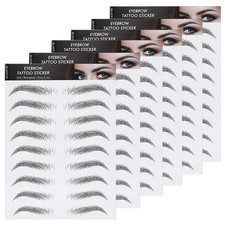 Brow Tattoo Eyebrow Peel off Temporary Tint Waterproof 4D Realistic Sticker Angl