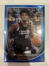 2025-26 Bowman #BCV-109 Scoot Henderson Chrome Blue Mojo Refractor #/150