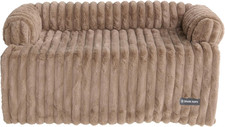 Luxury Dog Couch Cover Bed, Calming Pet Furniture Protector for Large  Small Do