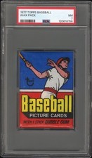 1977 Topps Baseball Wax Pack- PSA 7-Dawson and Sutter Rookie Year