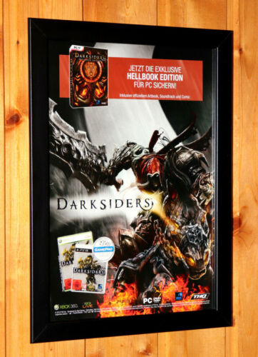 Darksiders Video game Rare Small Poster / Ad Page Framed Xbox 360 Live PS3  - Afbeelding 1 van 5