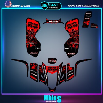 Kawasaki KFX 400 Premium ATV Quad Full Graphics Decal Kit - All Years Compatible
