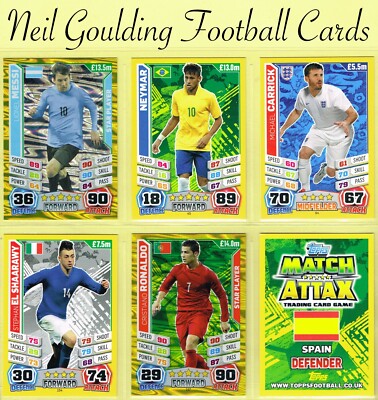 Topps MATCH ATAX WORLD STARS 2014   WM   Fußballkarten #1 bis #240