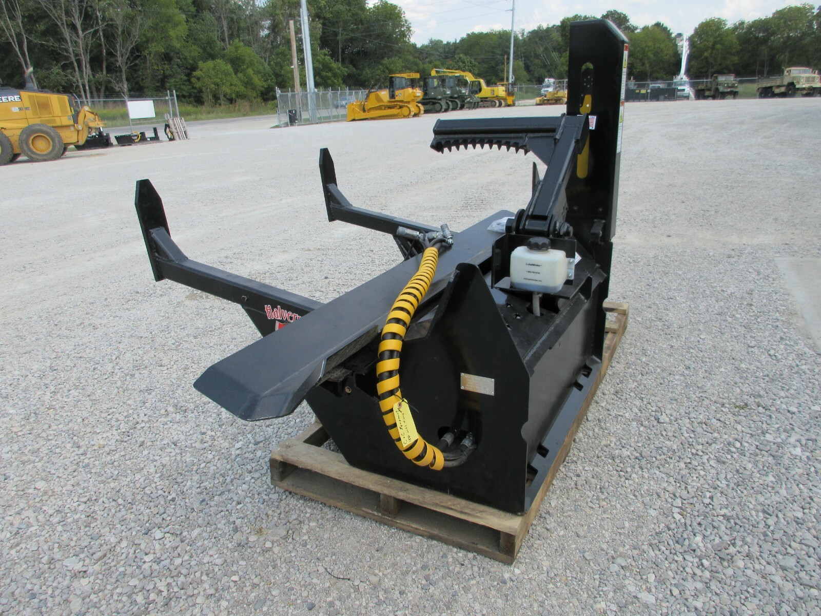 Firewood wood log Processor Attachment Bobcat CAT Deere Gehl Skid Steer ...