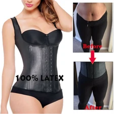 Latex Waist Trainer Vest Corset Cincher Fajas Colombianas Reductoras Body Shaper