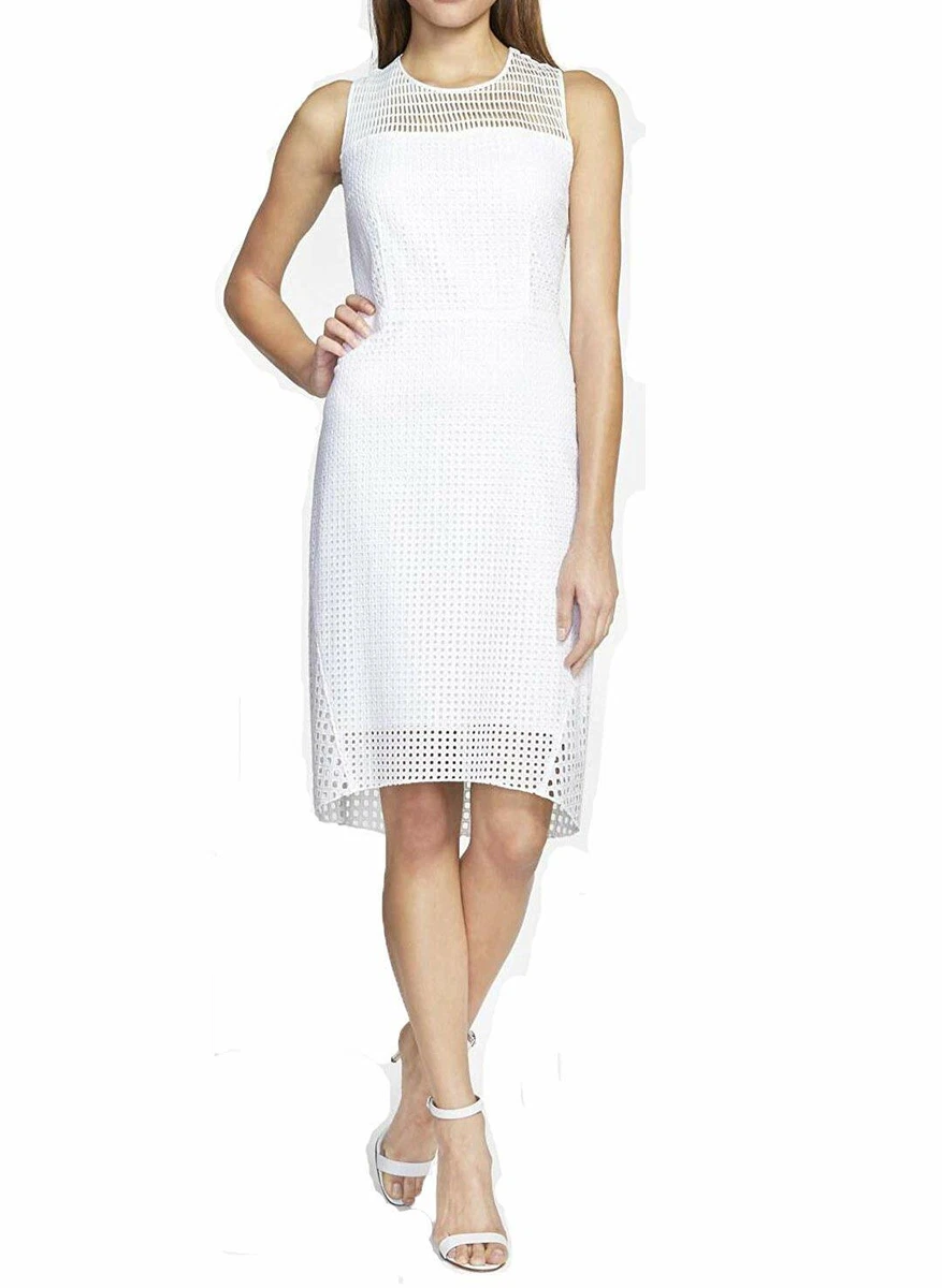 Elie Tahari White Ophelia Sleeveless Lace Dress NWT Sz.6