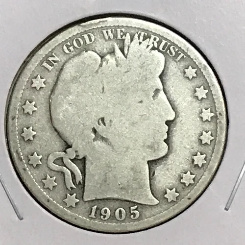 U.S. Barber Half Good 1905-O
