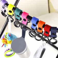 2X Baby Stroller Pram Pushchair Shopping Bag Handbag Hook Hanger Clips Carrier