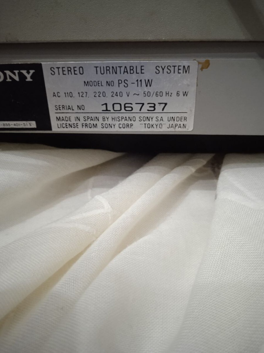 tocadiscos stereo turntable sony PS11W