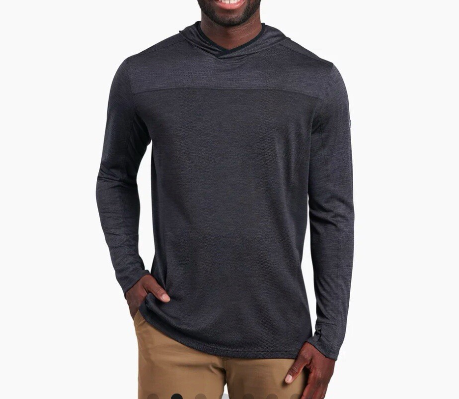 Kuhl Engineered Hoody Black XXL 2XL 7423 Kuhldry Aktiv Knit