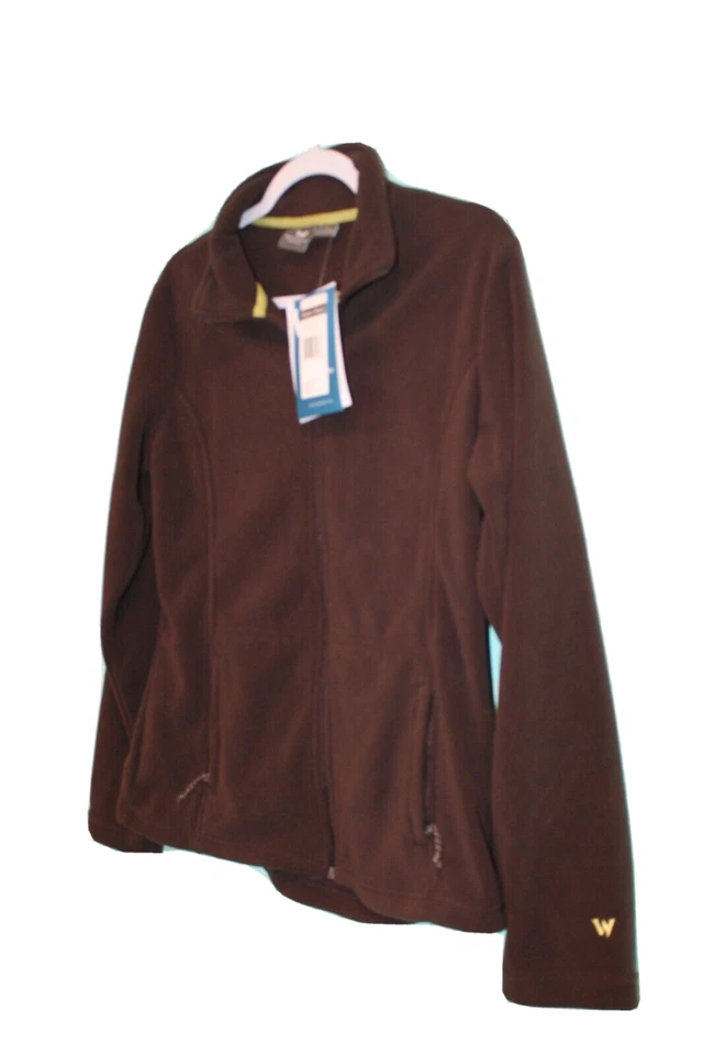 NWT White Sierra Full Zip Coffee Bean Sierra Mountain Fleece Jacket Medium - Image 3 of 4