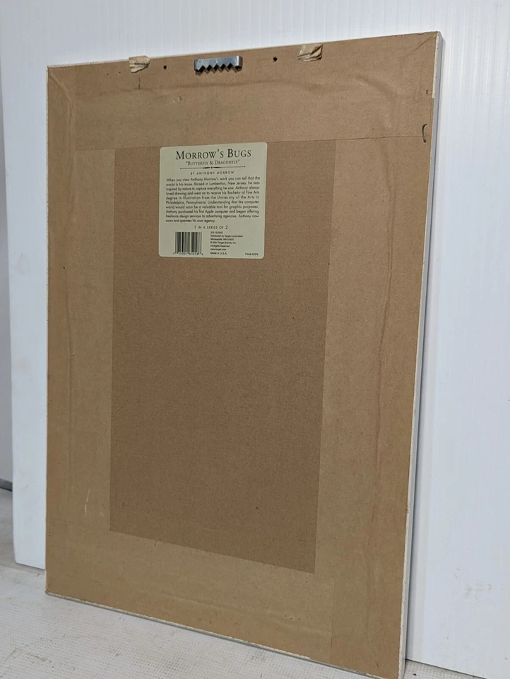 Morrow's Bugs Butterfly & Dragonfly Framed Print 20" X 14" - Anthony Morrow - Image 4 of 4