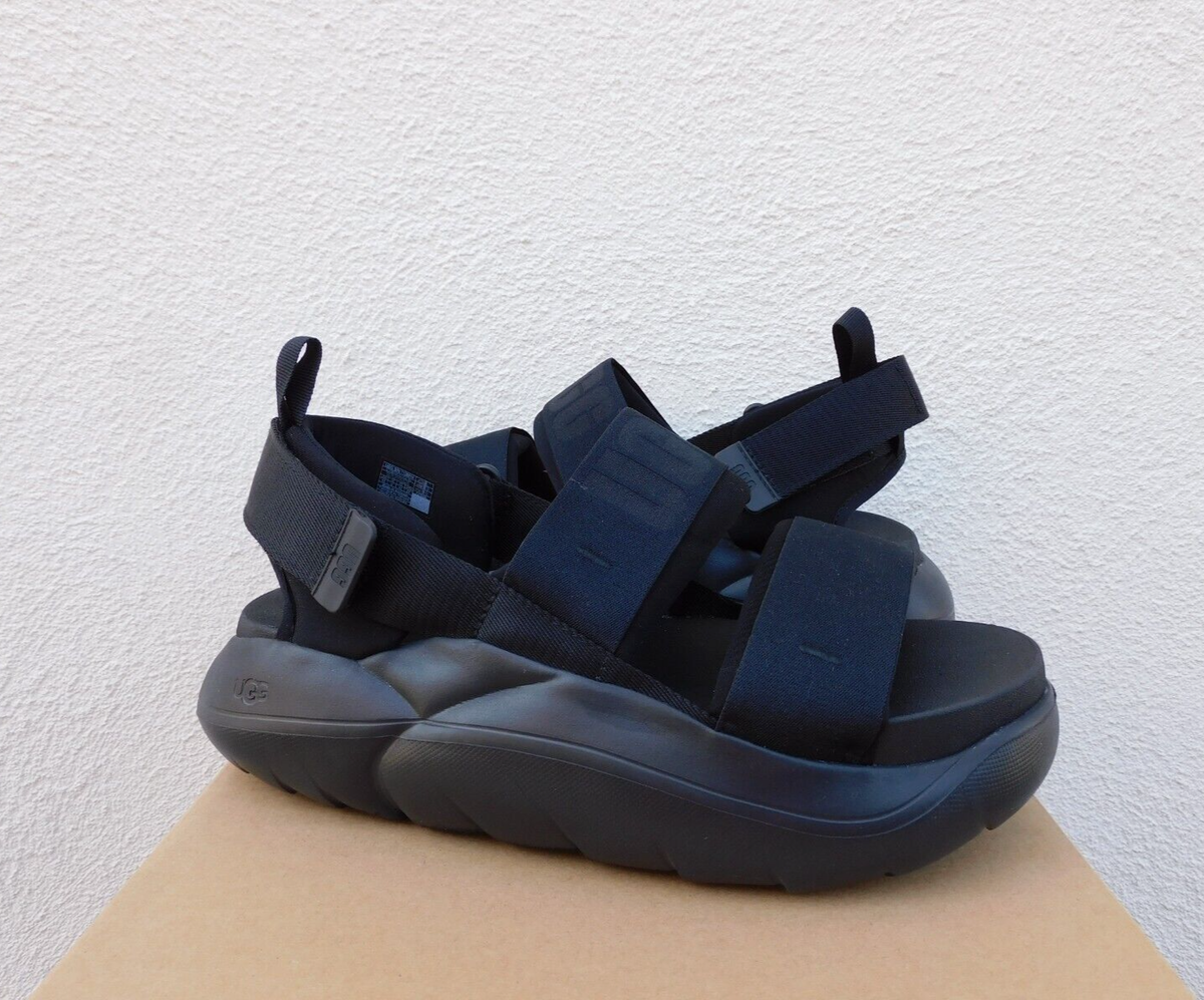 UGG BLACK LA CLOUD SPORT PLATFORM SNEAKER SANDALS, WOMEN US 11 