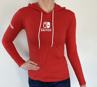 Exclusive NINTENDO SWITCH Womenâs Tshirt Hoodie. Very Rare From 2019 E3 | eBay