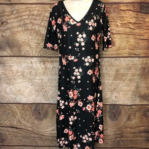 half sleeve midi dress