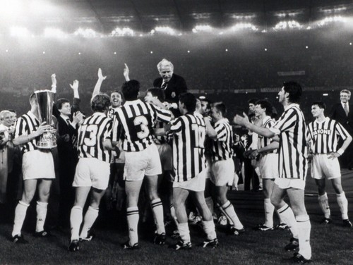 Foto vintage Calcio, Juventus, Anni Novanta, Trapattoni, stampa 24 x 18 cm