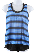 Women's 3-Piece Swimsuit XL Blue / Black NWD Labeled as 3XL