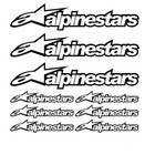 Reflektierende wasserdichte ALPINESTARS Motorrad Aufkleber Fahrradhelm Aufkleber