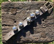 Vintage Sleigh Bells Strap 5 Bells Horse Christmas Carriage Decor 15”