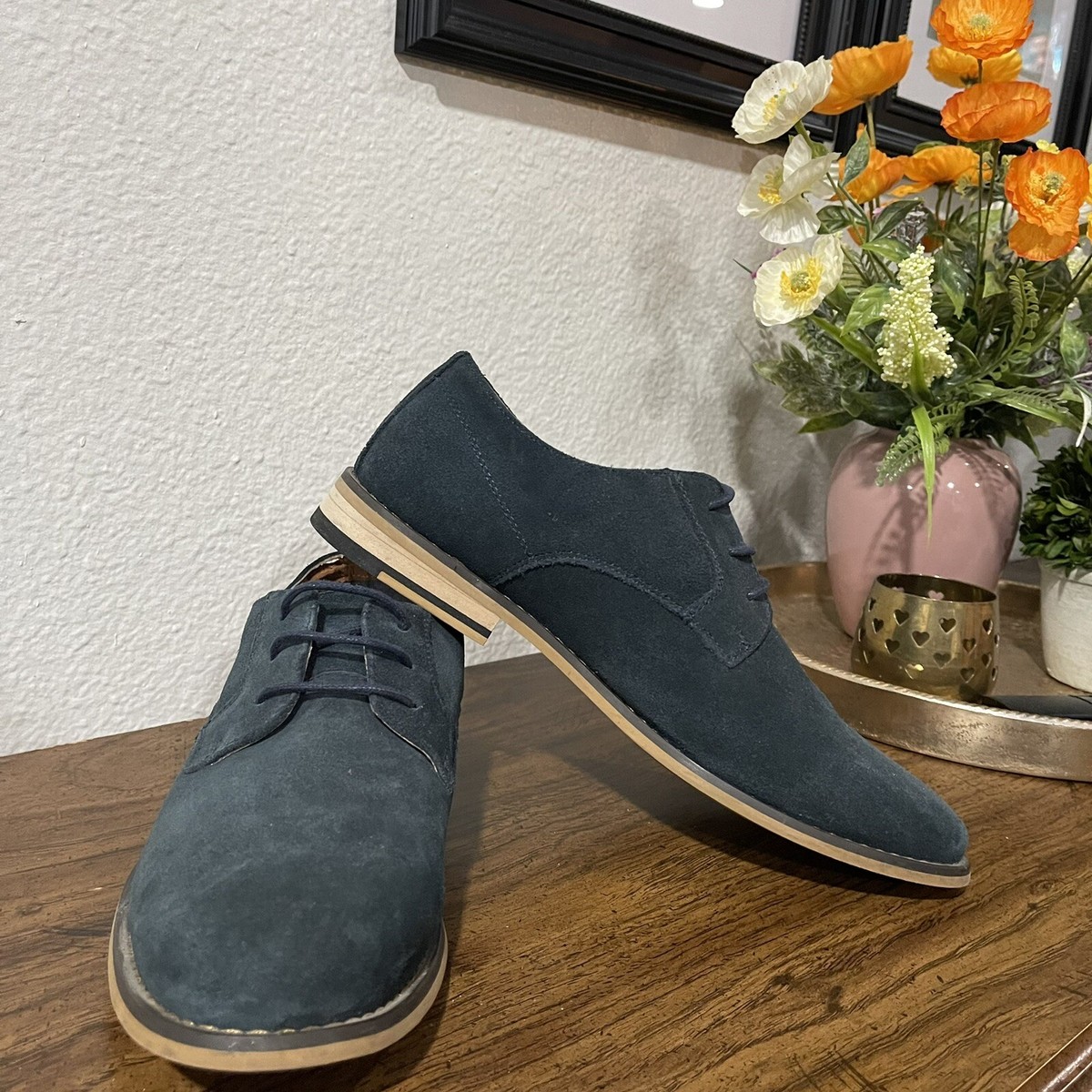 Jump J75 Primo men’s dress shoe size 7 J75 By Jump Mens Primo Oxford Dress Shoes Round Toe Gray  main image 4