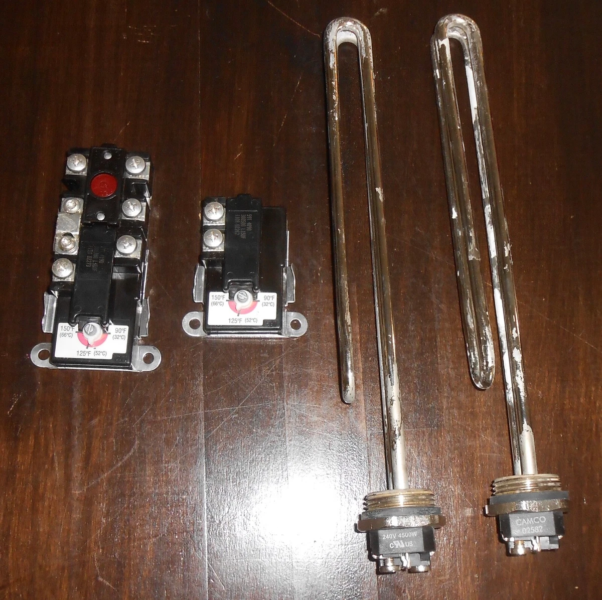 4X LOT Water Heater Upper/Lower Thermostat u0026amp; Heating Element 11.8u0026#034;  | eBay