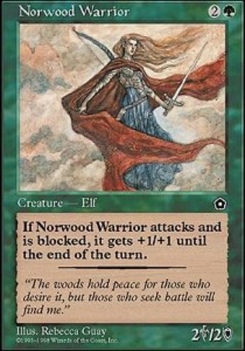1x Norwood Warrior NM-Mint, English - Portal Second Age MTG