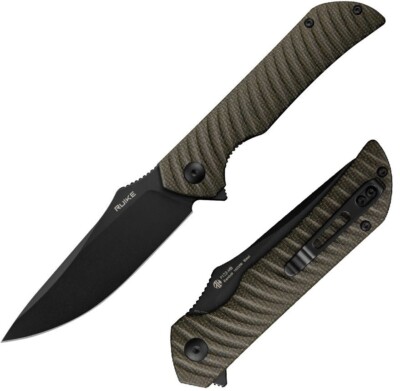 RUIKE P123 Folding Knife 3.75'' 14C28N Sandvik Stainless Blade Micarta Handle