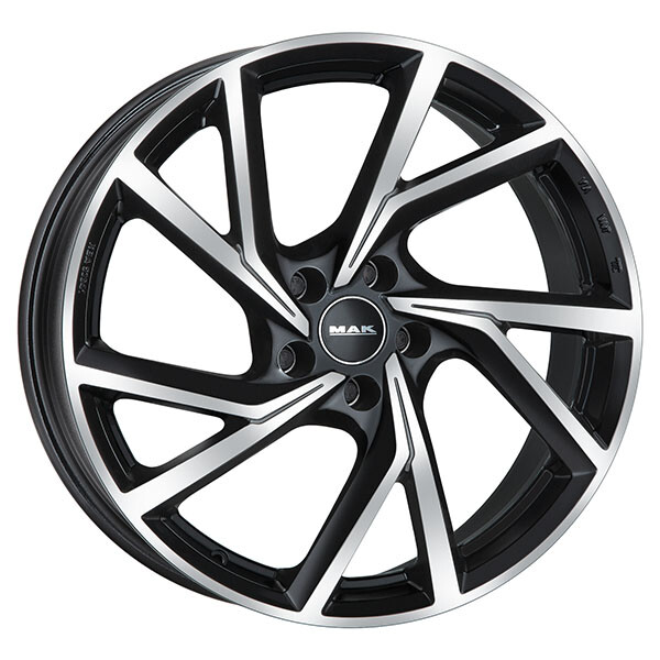 ALLOY WHEEL MAK KASSEL FOR FIAT CROMA 7.5X18 5X110 BLACK MIRROR FOC