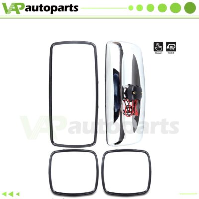 Side View Main + Wide Heated Mirrors Manual For Freightliner M2 Columbia