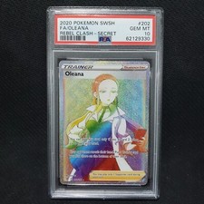 2020 Pokemon OLEANA 202/192 Rainbow Secret Rare [Rebel Clash] Gem Mint PSA 10 💎 on eBay