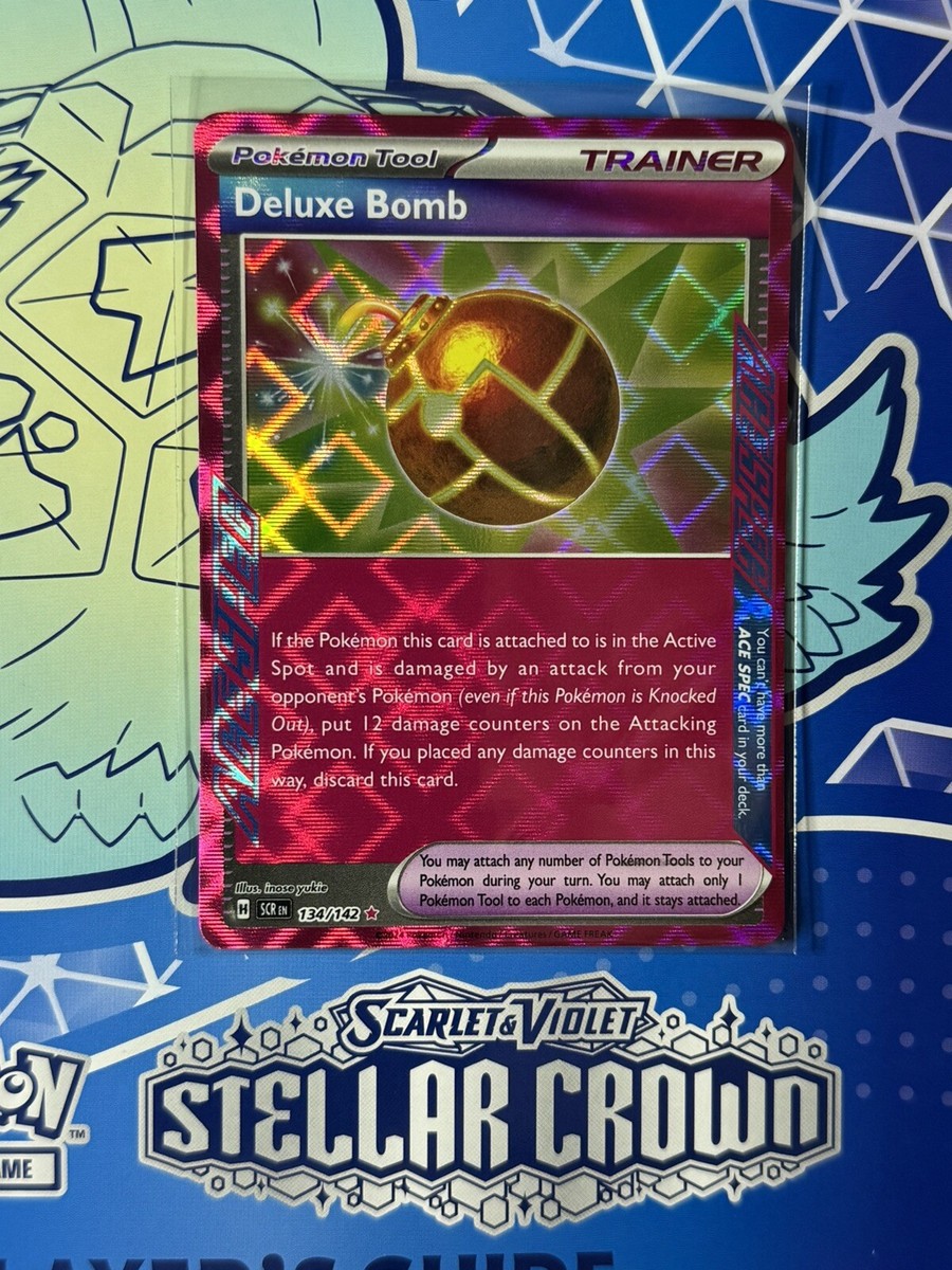 ★Star③★ Pokemon Stellar Crown SV07 Deluxe Bomb 134/142 Pink ACE SPEC