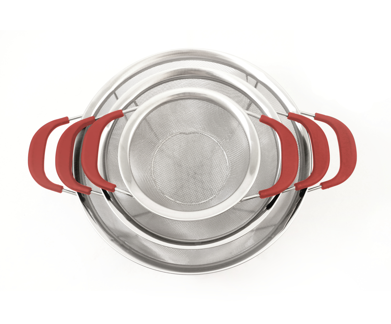 Excelsteel+706R+3+Piece+Reinforced+Steel+Mesh+Colanders for sale online