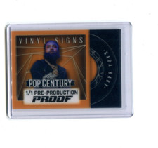 2025 Leaf Pop Century Vinyl Signs Clear Gold Pre-Production Proof Sada Baby 1/1