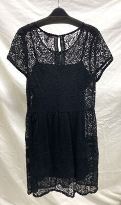 Joie Black Lace Dress w/ Camisole 8 | eBay